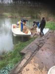 Vissen in de visplas St. Walburg te Zetten (Brandweerplas) vanwege uitbaggeren tijdelijk niet mogelijk
